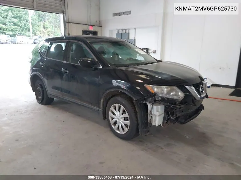 2016 Nissan Rogue S VIN: KNMAT2MV6GP625730 Lot: 39885458