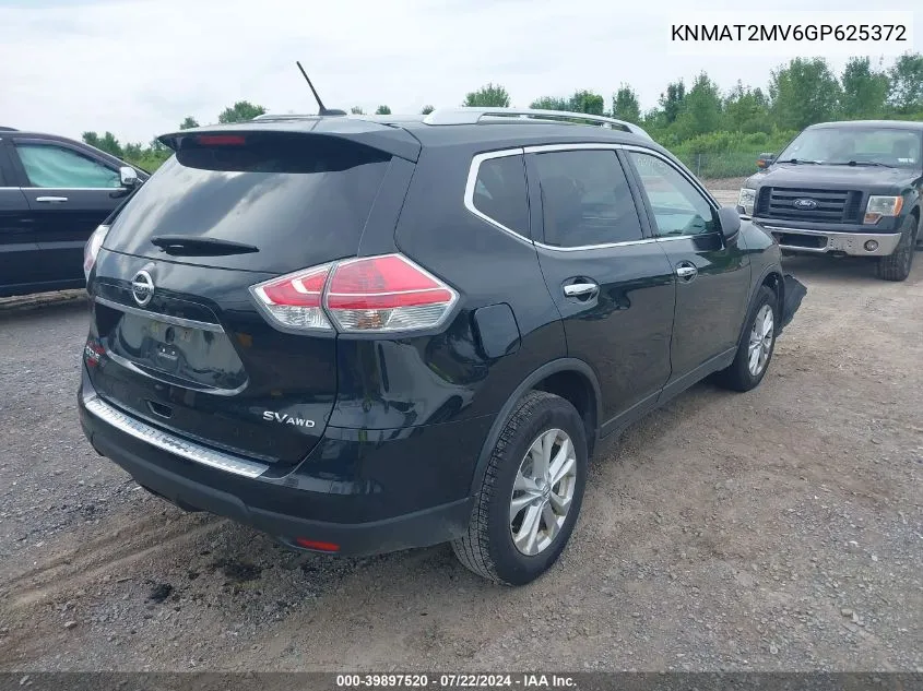 KNMAT2MV6GP625372 2016 Nissan Rogue Sv