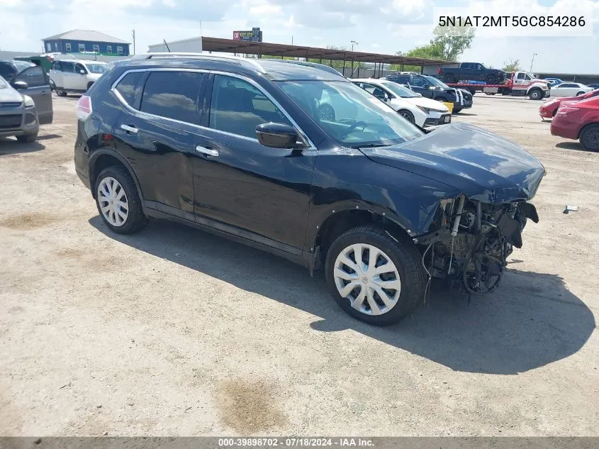 2016 Nissan Rogue S VIN: 5N1AT2MT5GC854286 Lot: 39898702