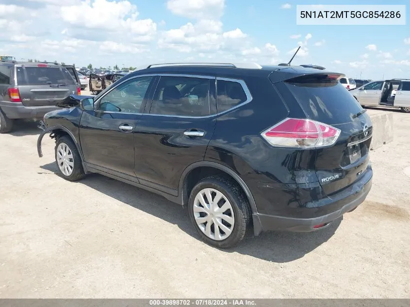 2016 Nissan Rogue S VIN: 5N1AT2MT5GC854286 Lot: 39898702