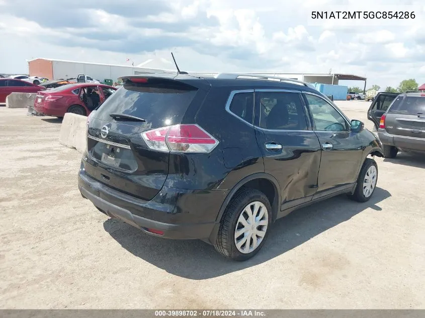 2016 Nissan Rogue S VIN: 5N1AT2MT5GC854286 Lot: 39898702