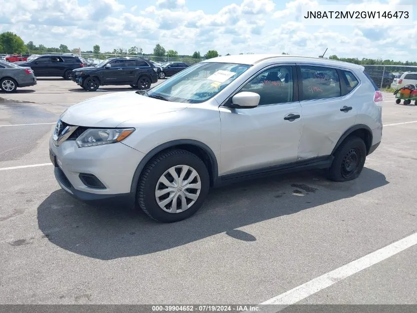 2016 Nissan Rogue S VIN: JN8AT2MV2GW146473 Lot: 39904652