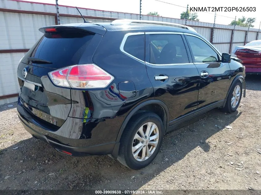 KNMAT2MT2GP626503 2016 Nissan Rogue Sv