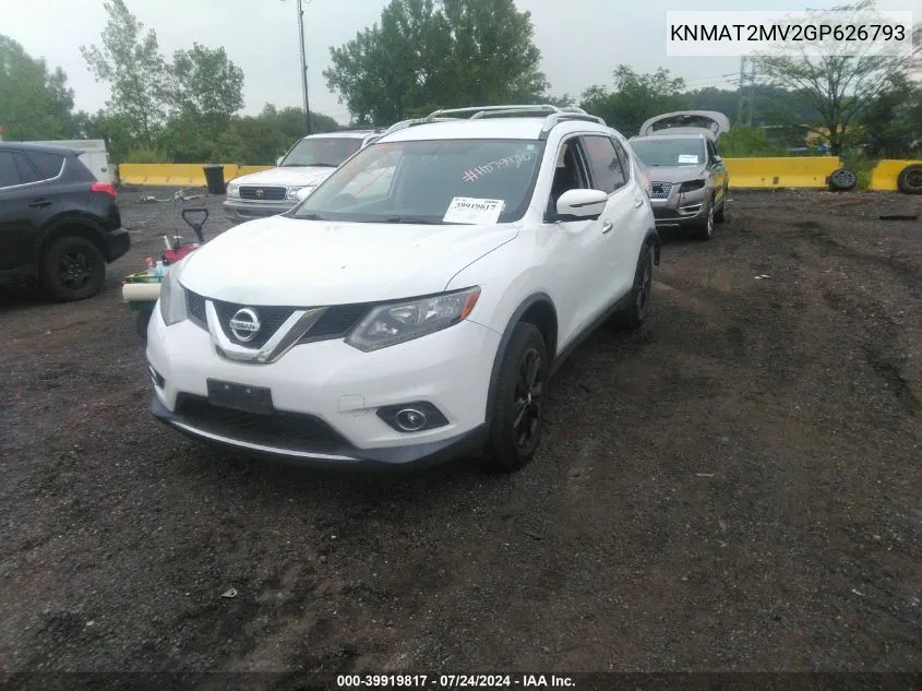 KNMAT2MV2GP626793 2016 Nissan Rogue Sv