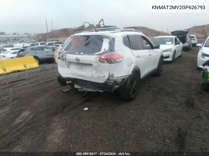 KNMAT2MV2GP626793 2016 Nissan Rogue Sv