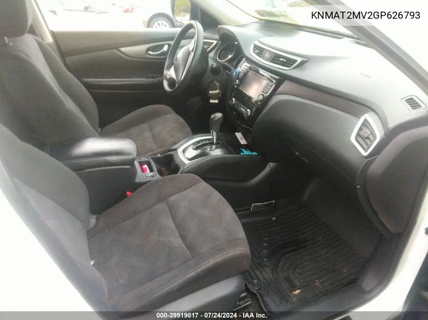 KNMAT2MV2GP626793 2016 Nissan Rogue Sv