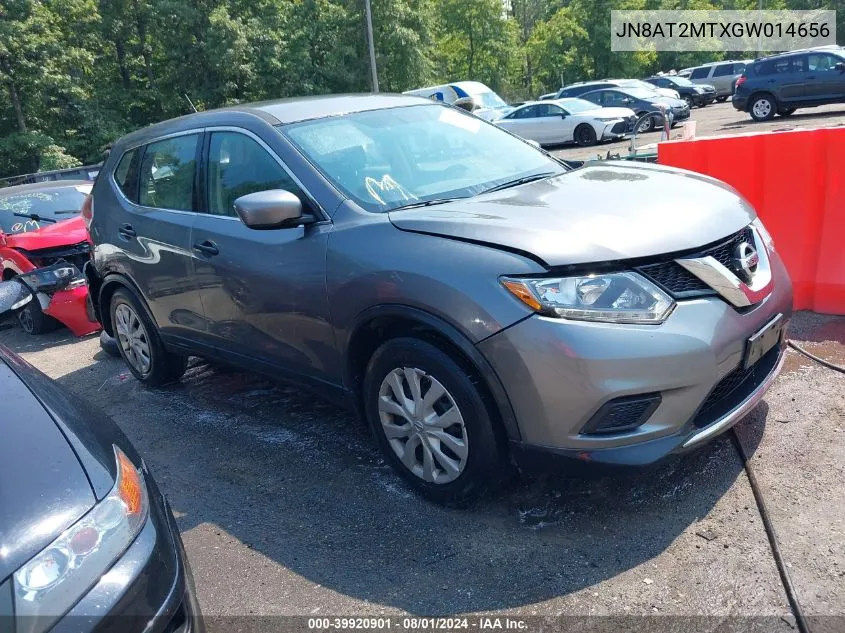 2016 Nissan Rogue S VIN: JN8AT2MTXGW014656 Lot: 39920901