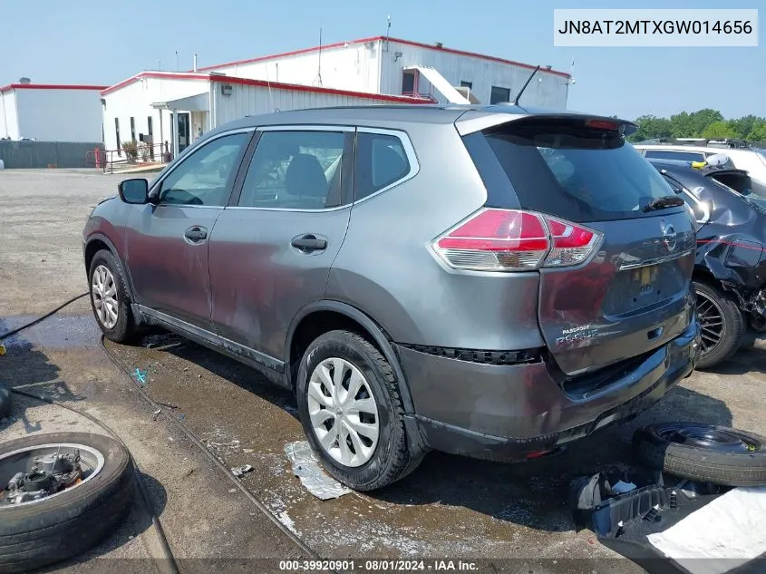 2016 Nissan Rogue S VIN: JN8AT2MTXGW014656 Lot: 39920901