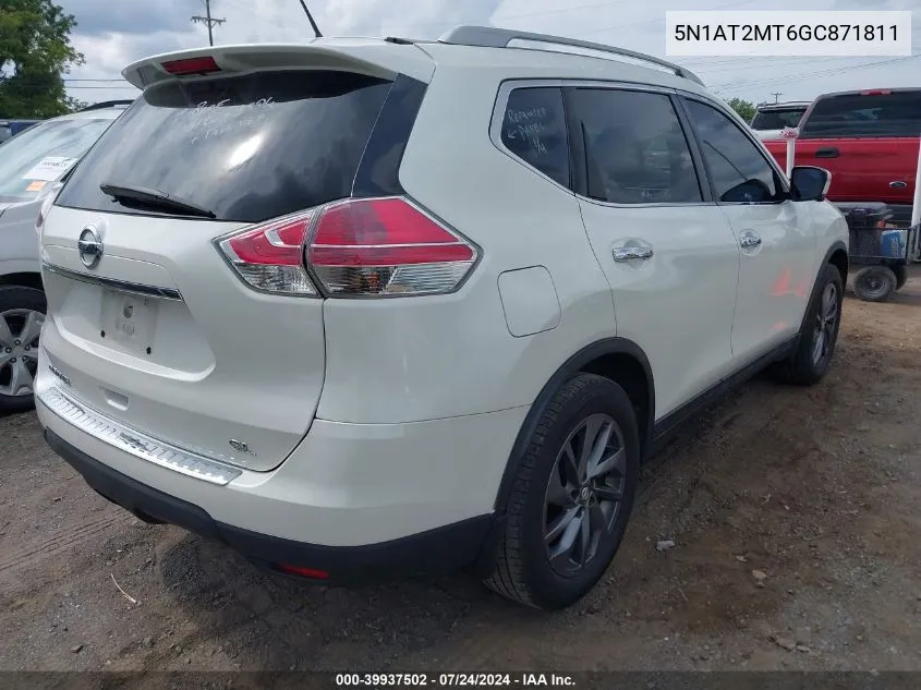 2016 Nissan Rogue Sl VIN: 5N1AT2MT6GC871811 Lot: 39937502