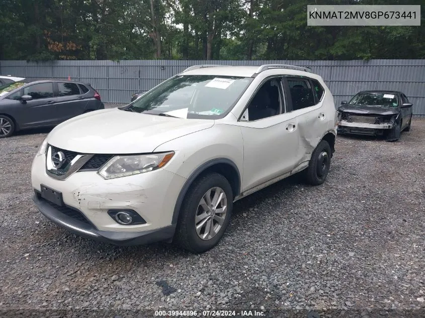 2016 Nissan Rogue Sv VIN: KNMAT2MV8GP673441 Lot: 39944896