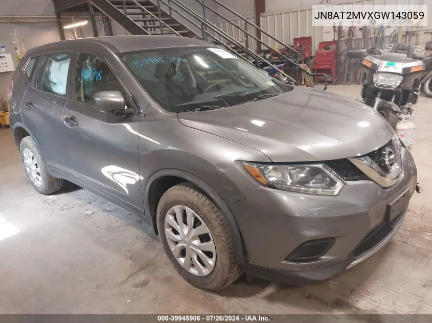 JN8AT2MVXGW143059 2016 Nissan Rogue S