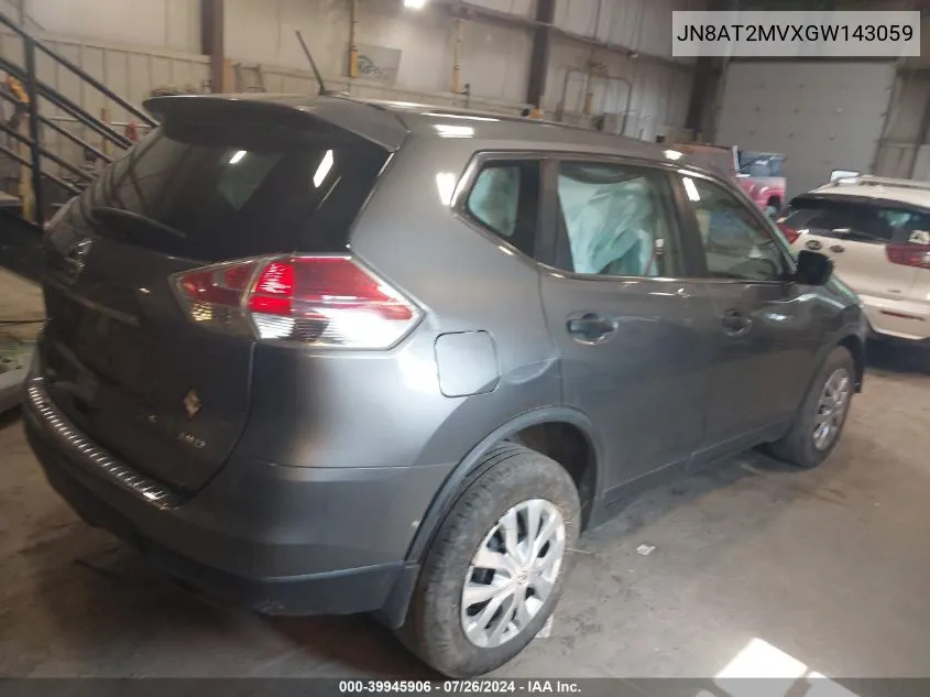 JN8AT2MVXGW143059 2016 Nissan Rogue S