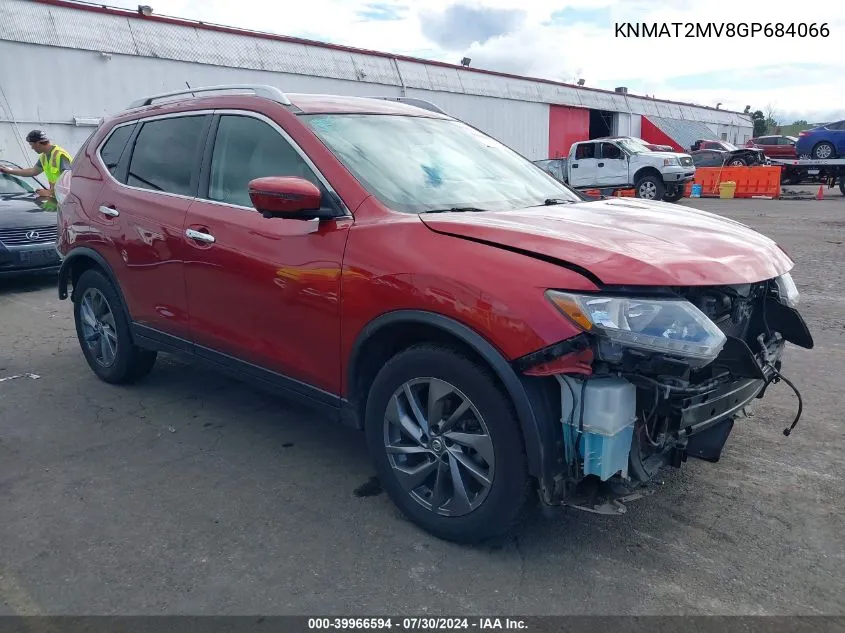 2016 Nissan Rogue Sl VIN: KNMAT2MV8GP684066 Lot: 39966594