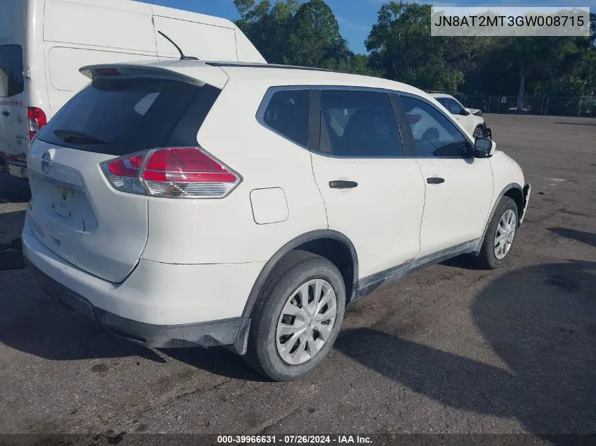 JN8AT2MT3GW008715 2016 Nissan Rogue S