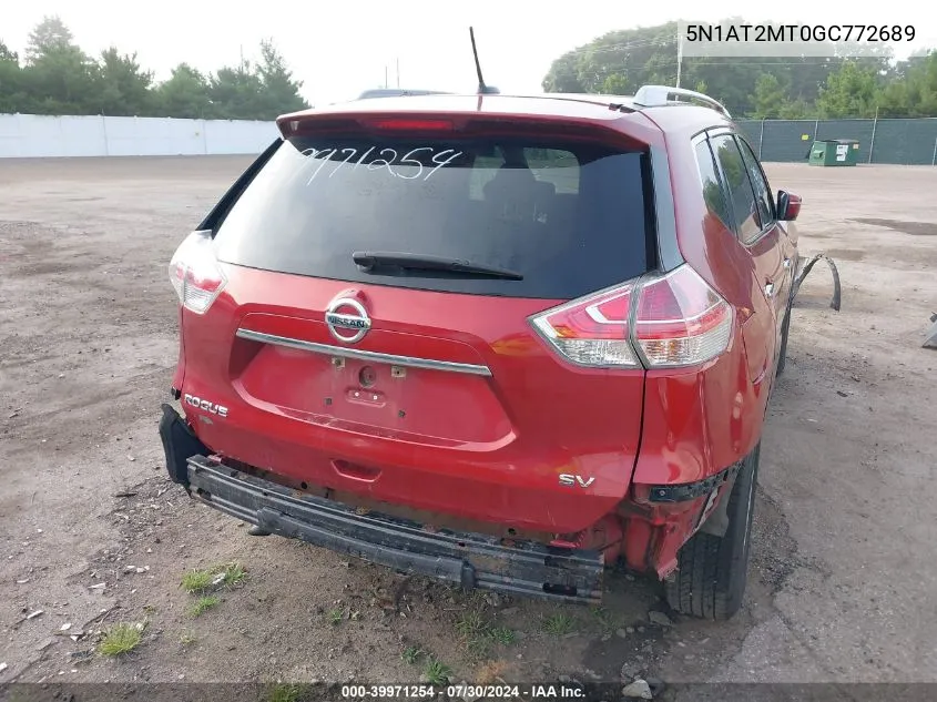 5N1AT2MT0GC772689 2016 Nissan Rogue S/Sl/Sv