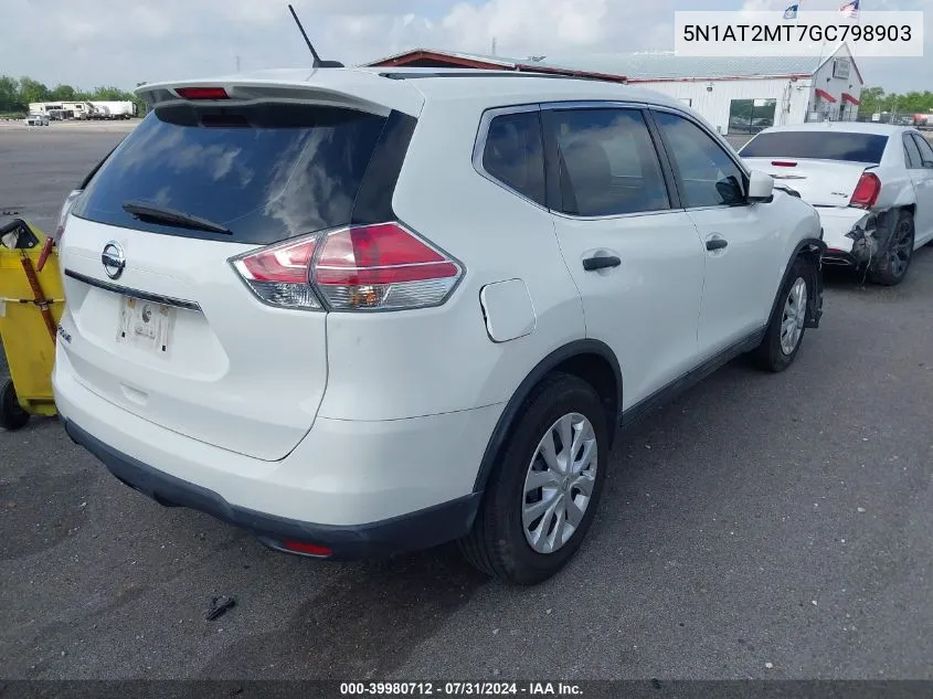 5N1AT2MT7GC798903 2016 Nissan Rogue S/Sl/Sv