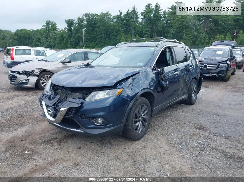 2016 Nissan Rogue S/Sl/Sv VIN: 5N1AT2MV9GC783725 Lot: 39986122