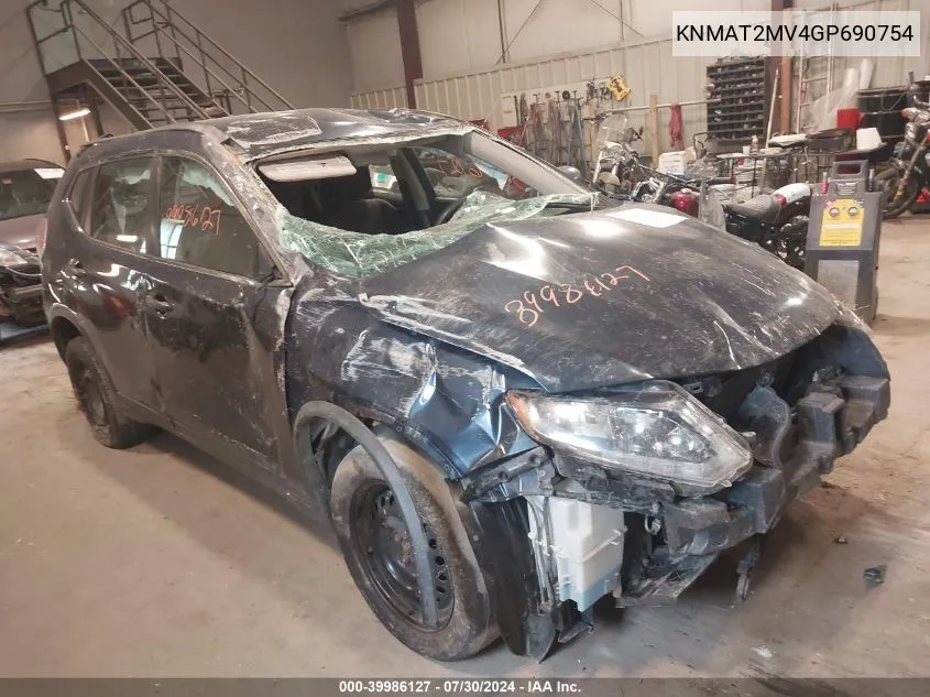 KNMAT2MV4GP690754 2016 Nissan Rogue S/Sl/Sv