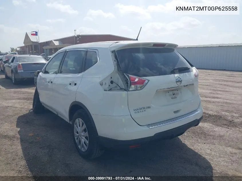 KNMAT2MT0GP625558 2016 Nissan Rogue S