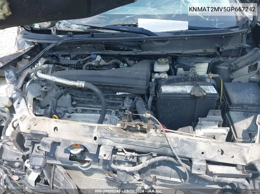 KNMAT2MV5GP667242 2016 Nissan Rogue Sv