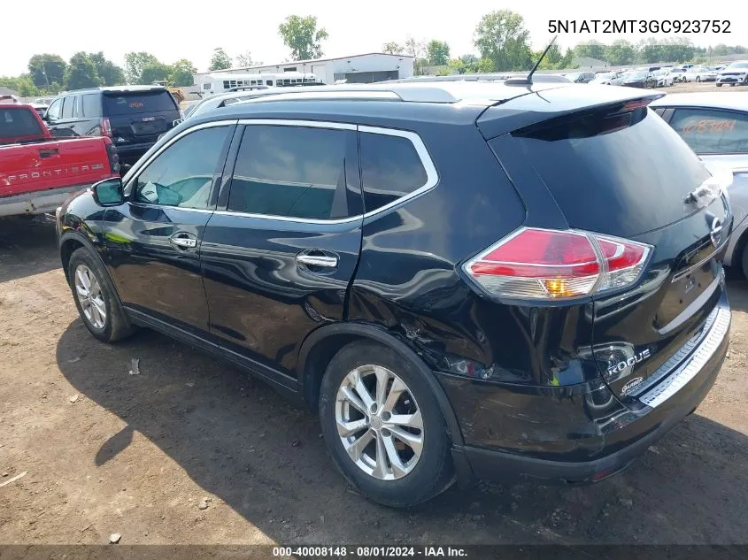 5N1AT2MT3GC923752 2016 Nissan Rogue Sv