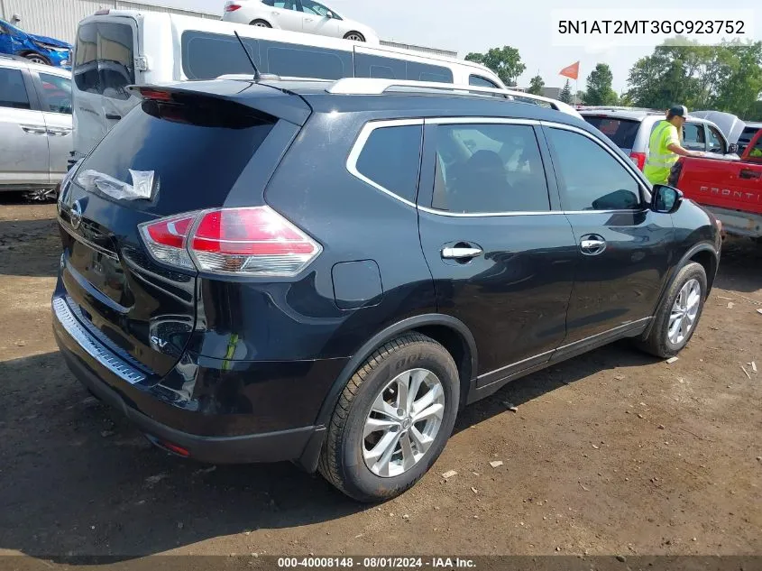 5N1AT2MT3GC923752 2016 Nissan Rogue Sv