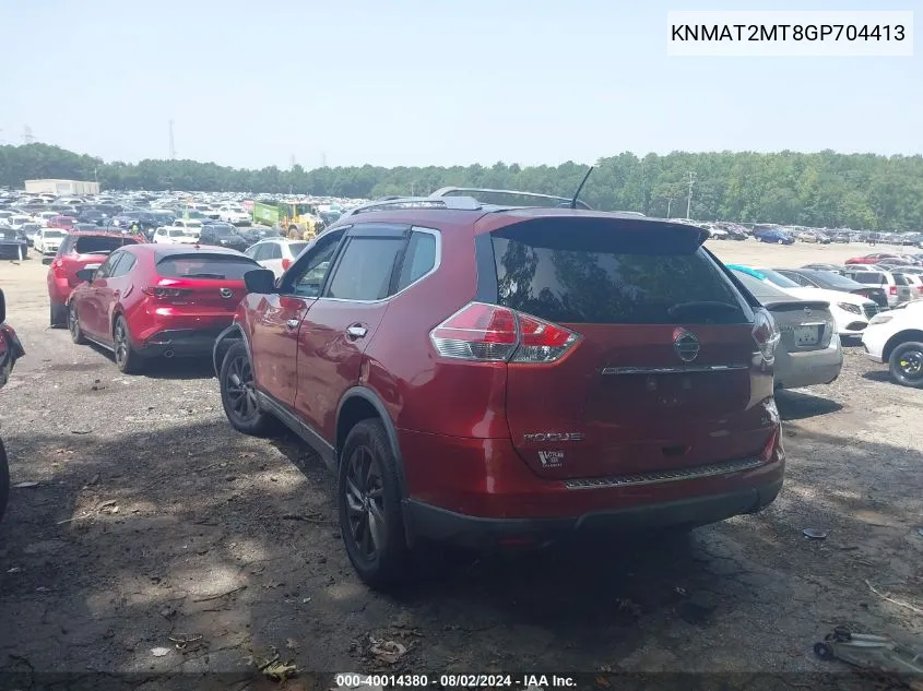 KNMAT2MT8GP704413 2016 Nissan Rogue Sl