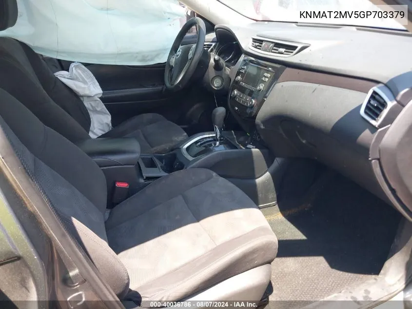 KNMAT2MV5GP703379 2016 Nissan Rogue S