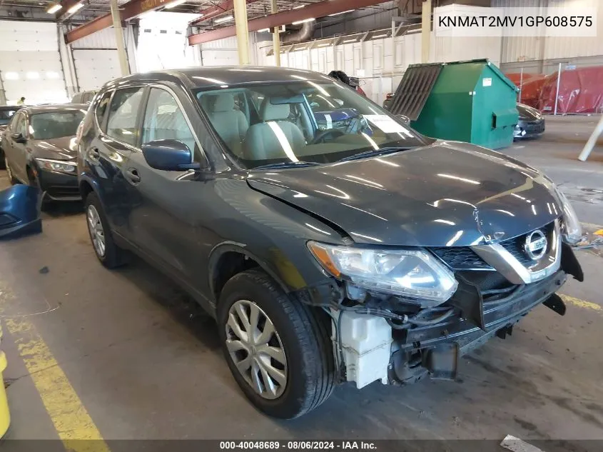 KNMAT2MV1GP608575 2016 Nissan Rogue S