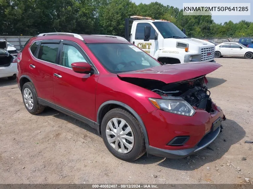 2016 Nissan Rogue S VIN: KNMAT2MT5GP641285 Lot: 40052407