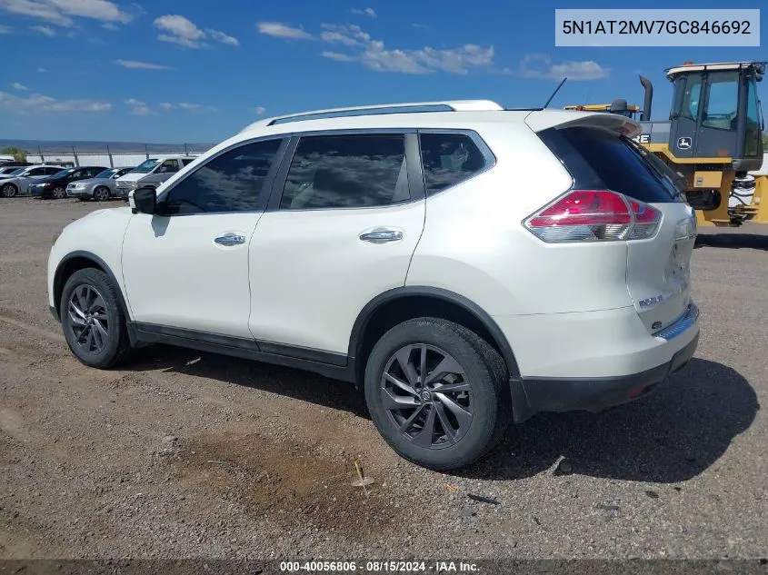 5N1AT2MV7GC846692 2016 Nissan Rogue Sl