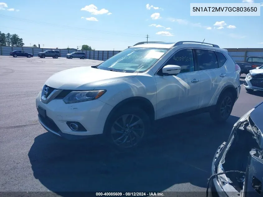 5N1AT2MV7GC803650 2016 Nissan Rogue Sl