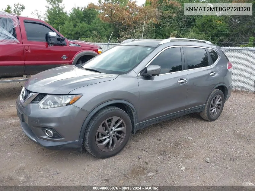 KNMAT2MT0GP728320 2016 Nissan Rogue Sl