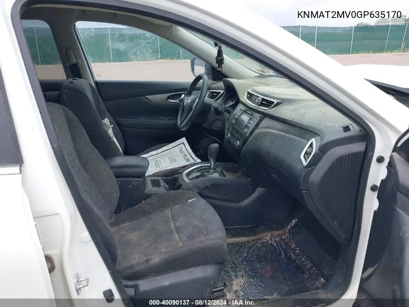 KNMAT2MV0GP635170 2016 Nissan Rogue Sv