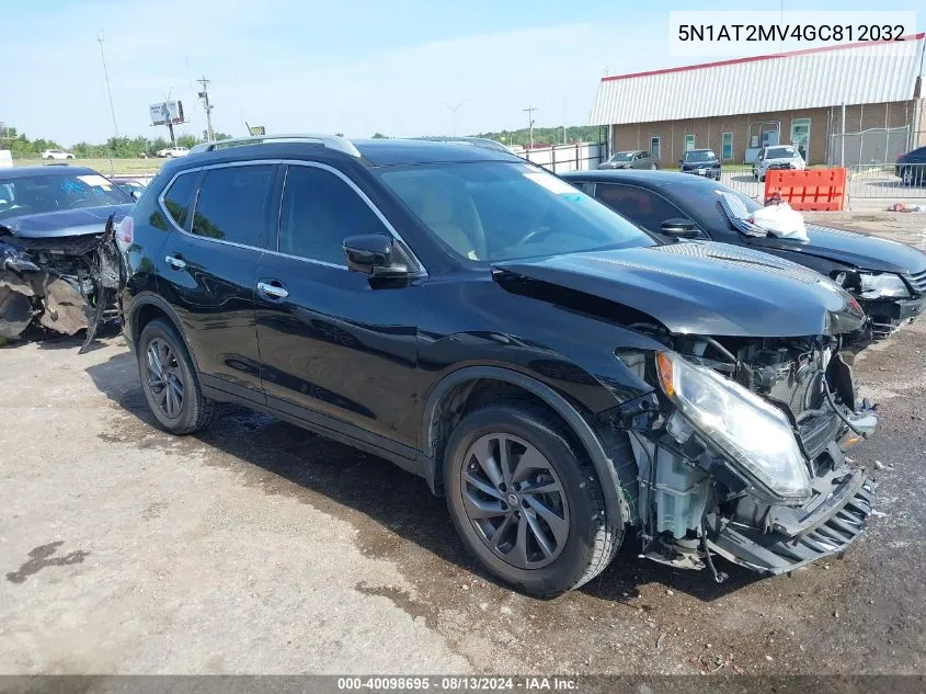 2016 Nissan Rogue Sl VIN: 5N1AT2MV4GC812032 Lot: 40098695