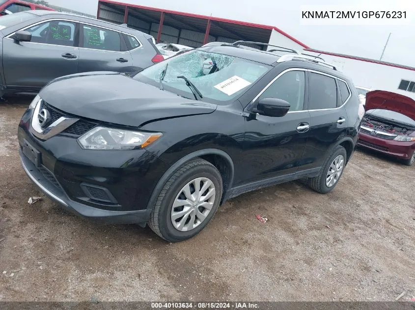 KNMAT2MV1GP676231 2016 Nissan Rogue S