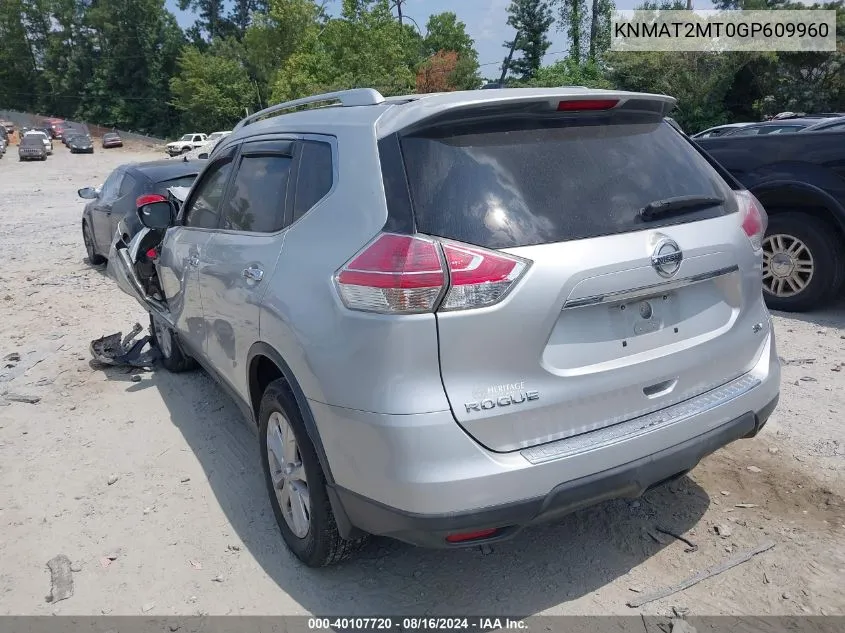 KNMAT2MT0GP609960 2016 Nissan Rogue Sv