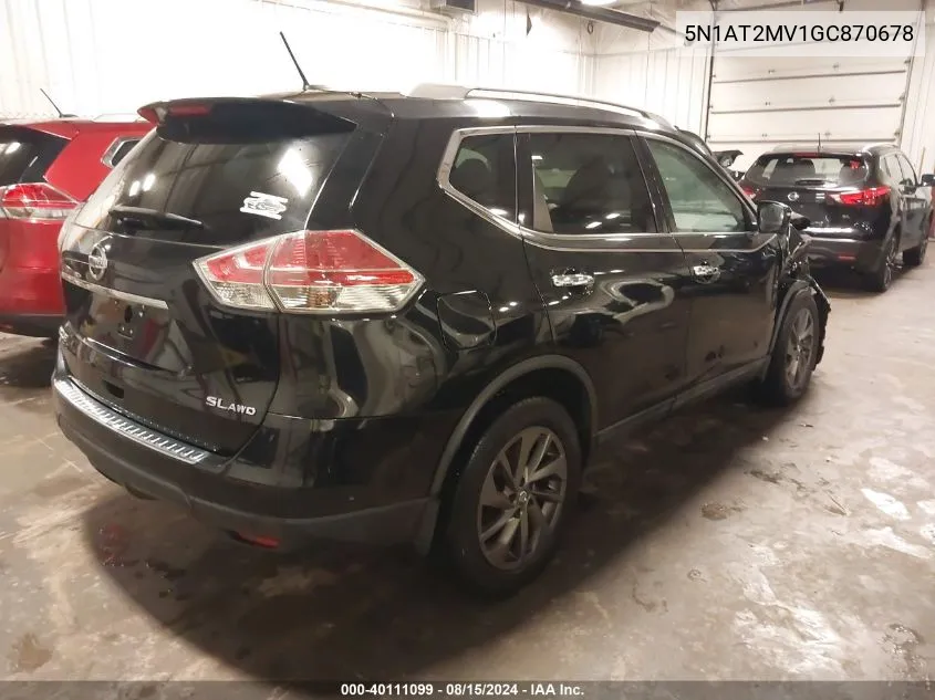 5N1AT2MV1GC870678 2016 Nissan Rogue Sl