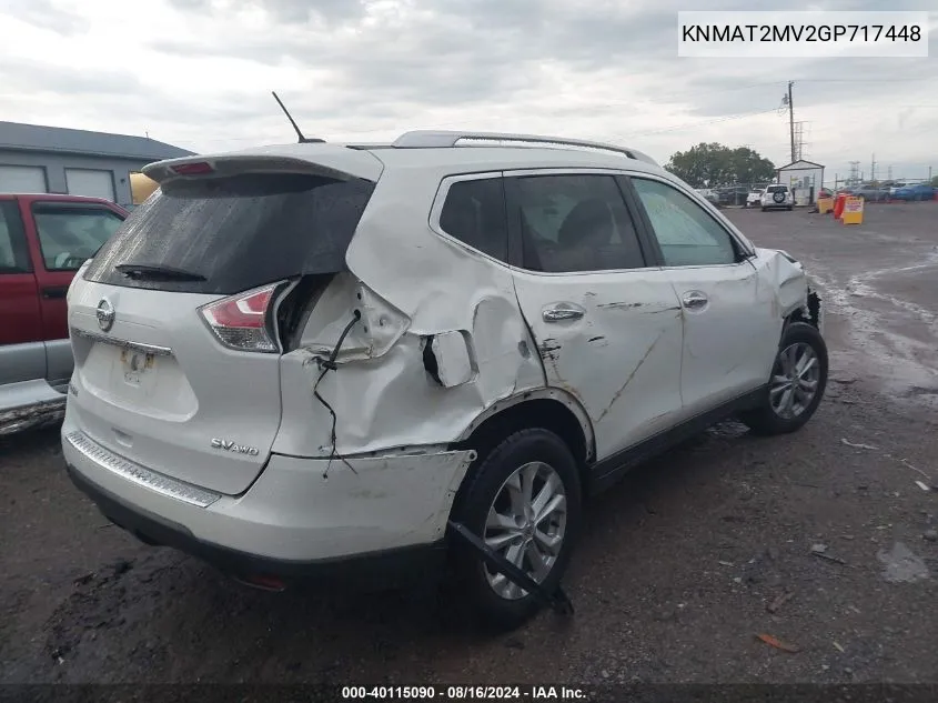 KNMAT2MV2GP717448 2016 Nissan Rogue S/Sl/Sv