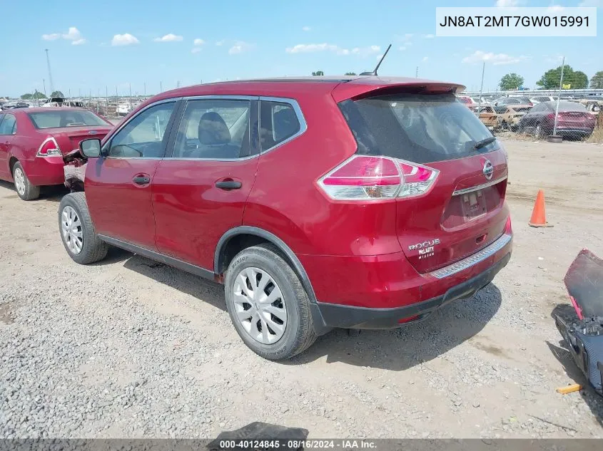 JN8AT2MT7GW015991 2016 Nissan Rogue S