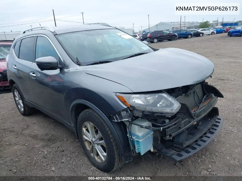 KNMAT2MV5GP626173 2016 Nissan Rogue Sv