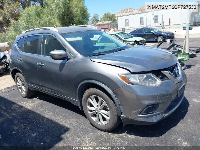 KNMAT2MT6GP727530 2016 Nissan Rogue S/Sl/Sv