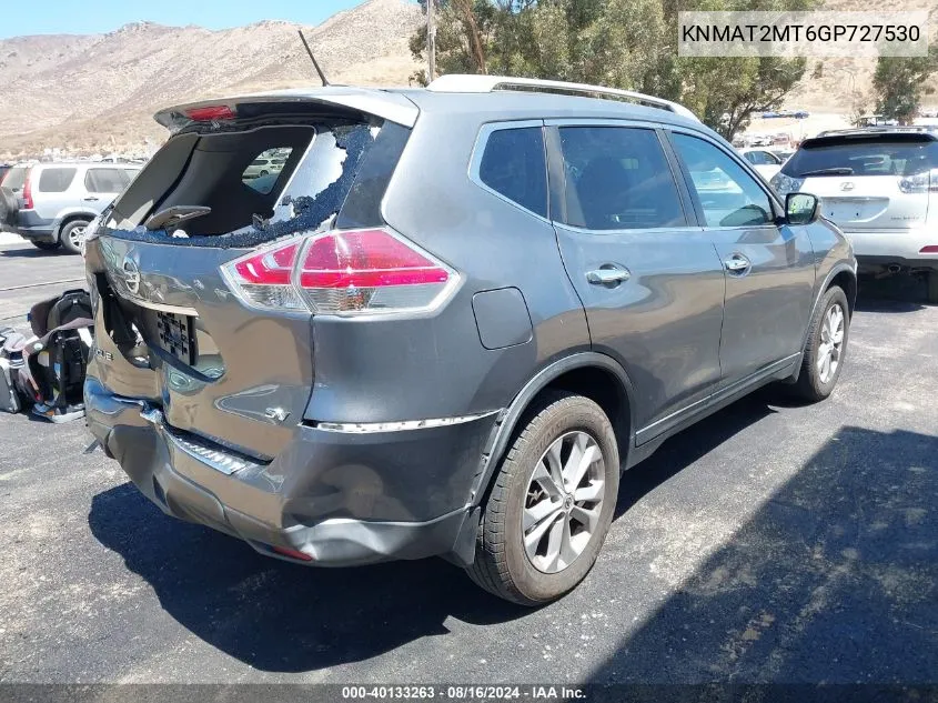 KNMAT2MT6GP727530 2016 Nissan Rogue S/Sl/Sv