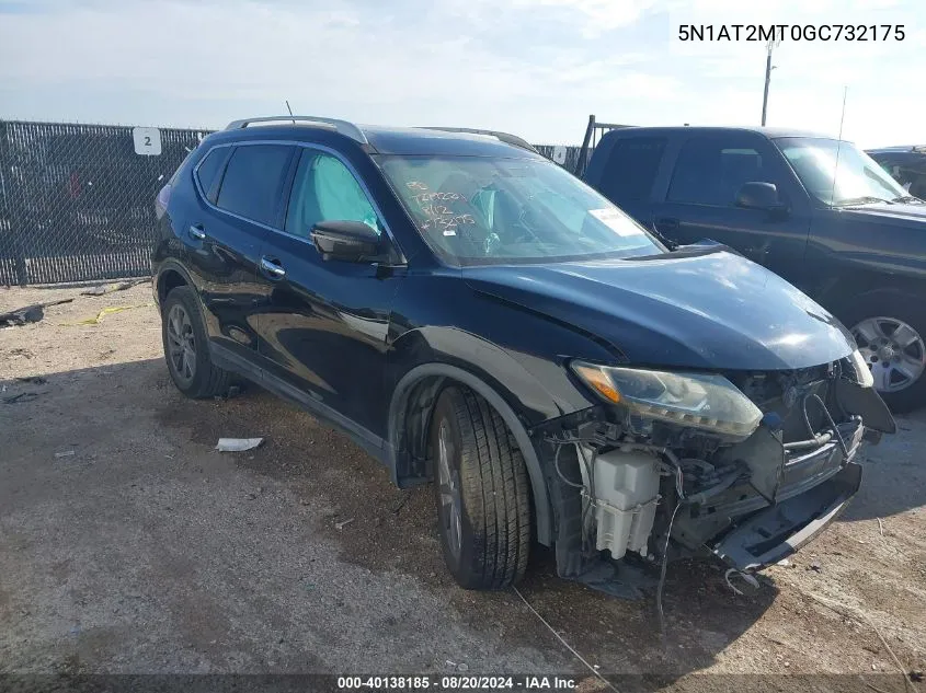 2016 Nissan Rogue S/Sl/Sv VIN: 5N1AT2MT0GC732175 Lot: 40138185