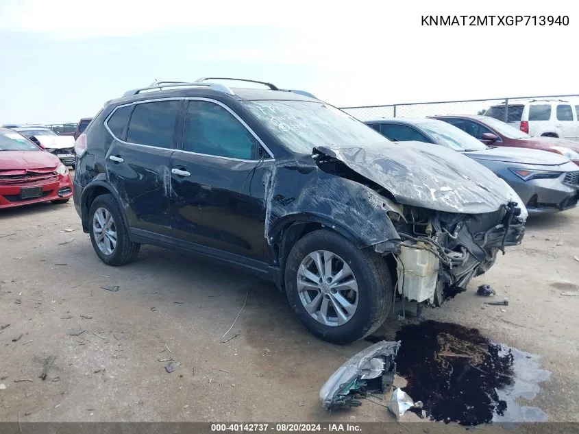 KNMAT2MTXGP713940 2016 Nissan Rogue Sv