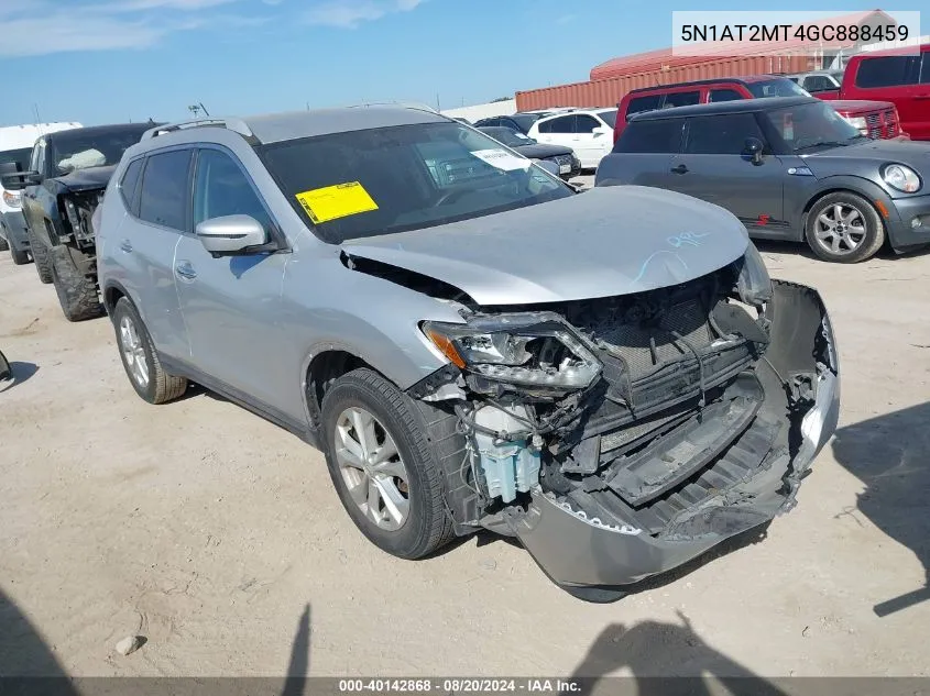 2016 Nissan Rogue S/Sl/Sv VIN: 5N1AT2MT4GC888459 Lot: 40142868