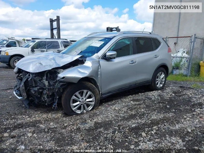 5N1AT2MV0GC811198 2016 Nissan Rogue Sv