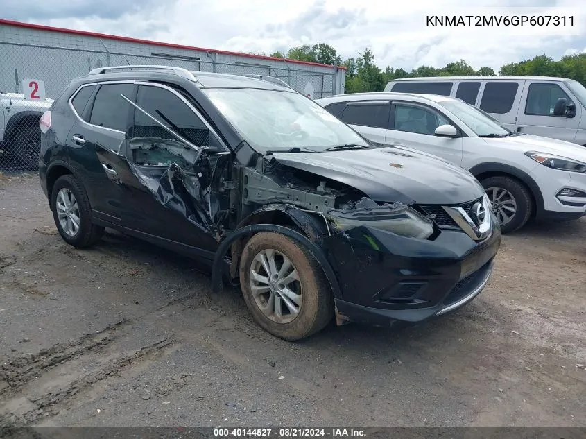 2016 Nissan Rogue Sv VIN: KNMAT2MV6GP607311 Lot: 40144527