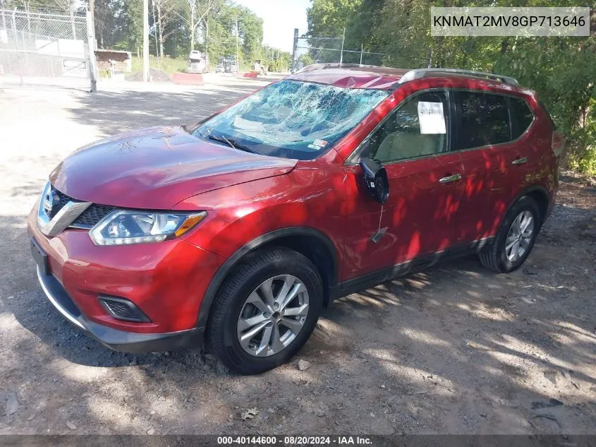 KNMAT2MV8GP713646 2016 Nissan Rogue S/Sl/Sv