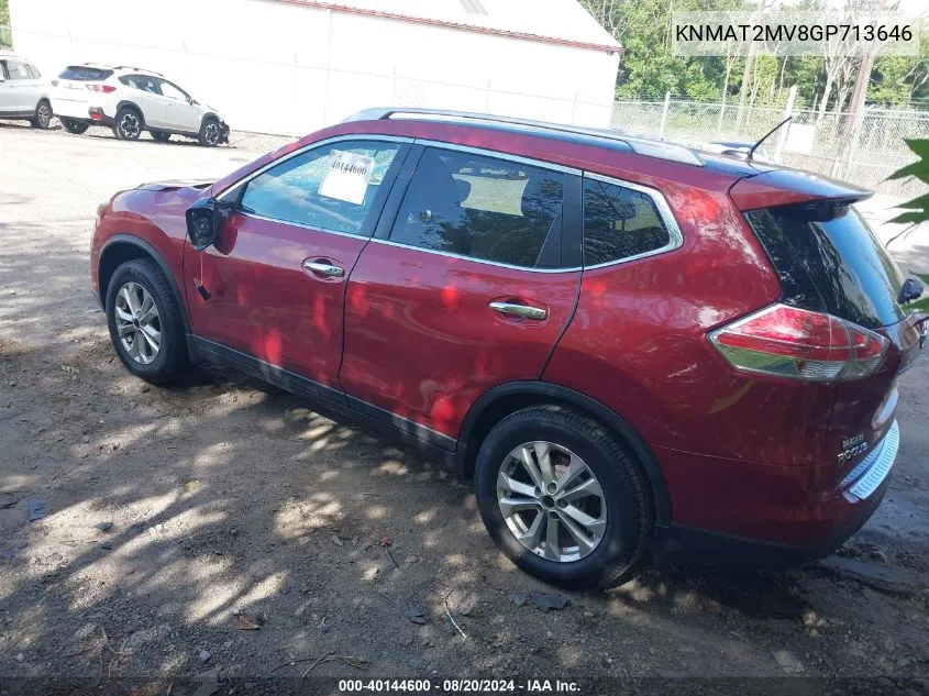 KNMAT2MV8GP713646 2016 Nissan Rogue S/Sl/Sv